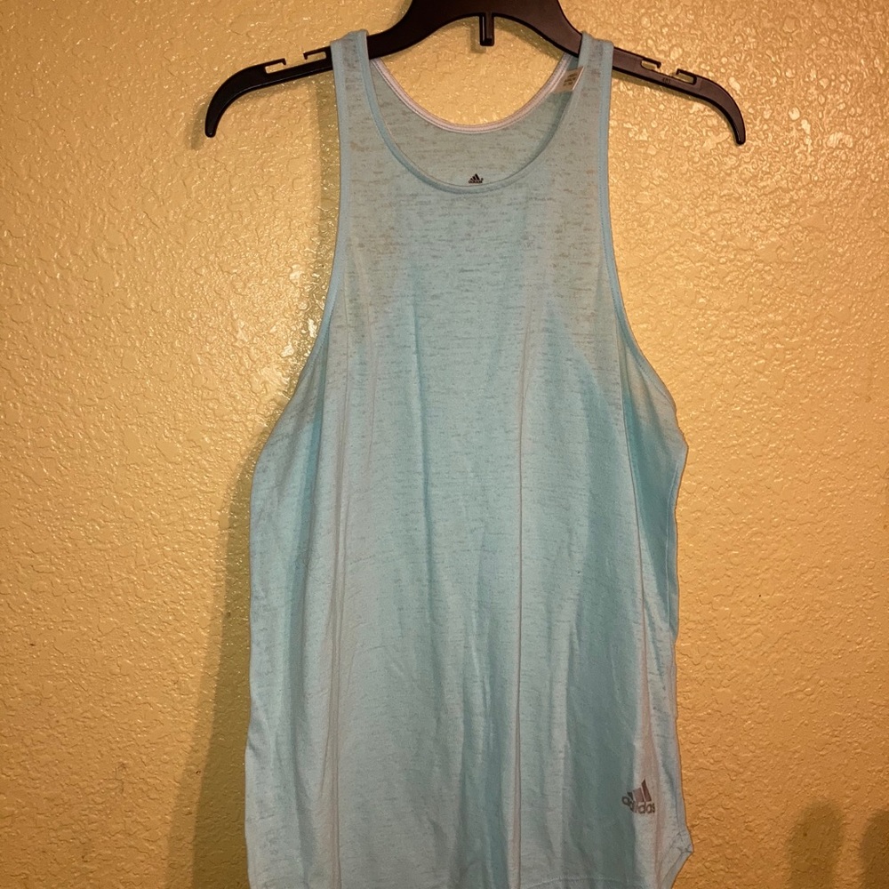 Light baby blue muscle tee